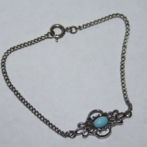 Vintagejelyfish Jewelry - Stunning silver and turquoise bracelet 7" Vintagejelyfish Jewelry - Stunning silver and turquoise bracelet 7"